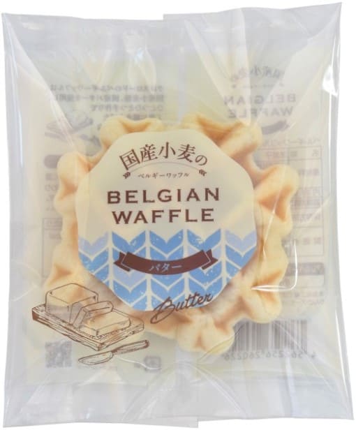 国産小麦のベルギーワッフル バター