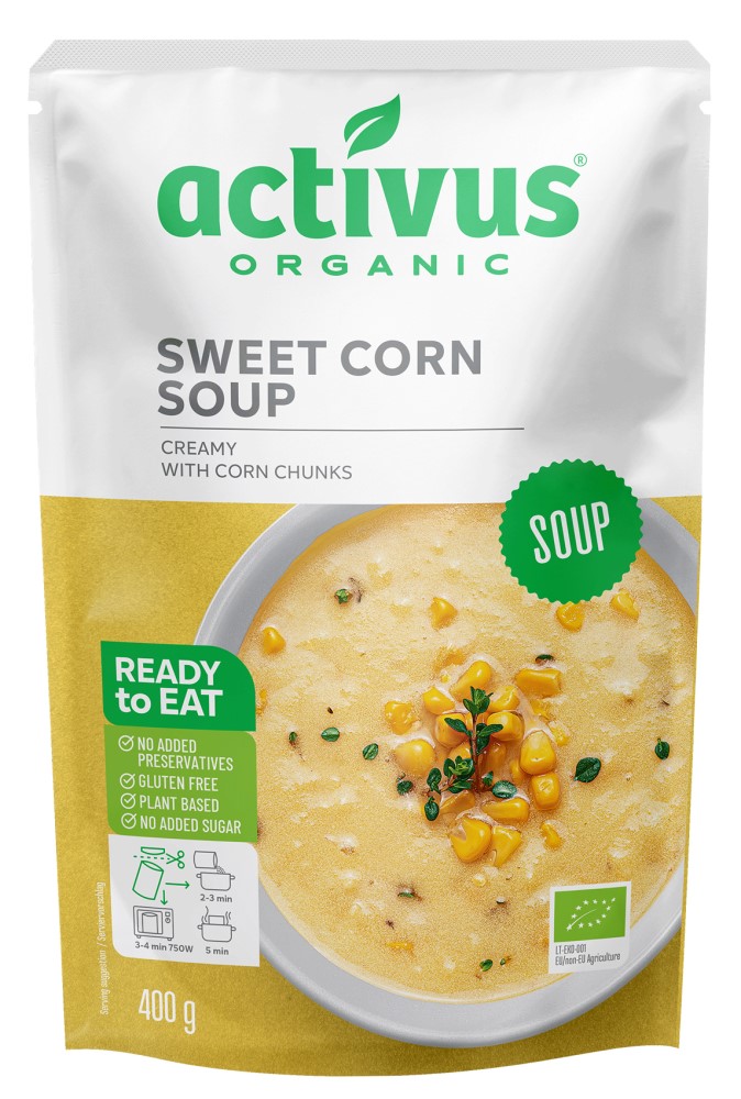 activus オーガニックコーンスープ